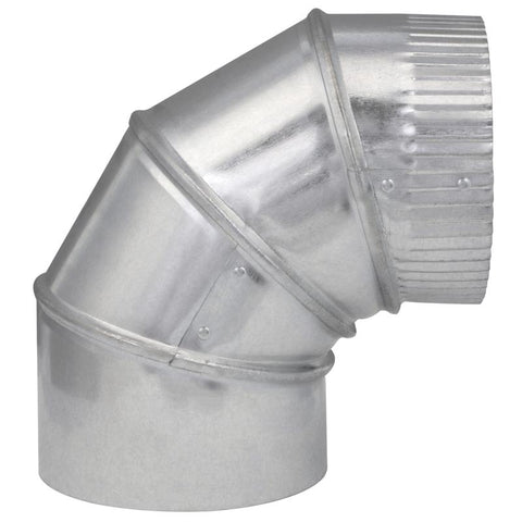 Imperial 5 in. D X 5 in. D Adjustable 90 deg Galvanized Steel Furnace Pipe Elbow (Pack of 8)
