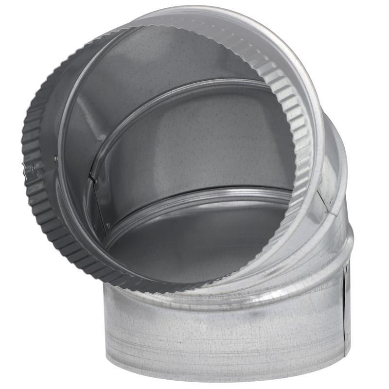 Imperial 7 in. D X 7 in. D Adjustable 90 deg Galvanized Steel Furnace Pipe Elbow (Pack of 8)
