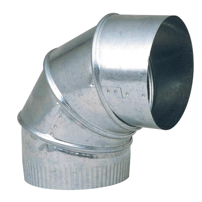 Imperial 8 in. D X 8 in. D Adjustable 90 deg Galvanized Steel Elbow Exhaust (Pack of 4)