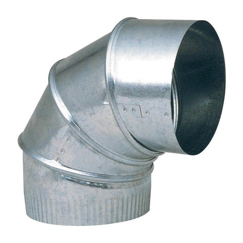 Imperial 8 in. D X 8 in. D Adjustable 90 deg Galvanized Steel Furnace Pipe Elbow (Pack of 8)