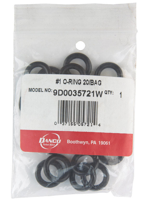 Danco 21/32 in. D X 13/32 in. D #1 Rubber O-Ring 1 pk
