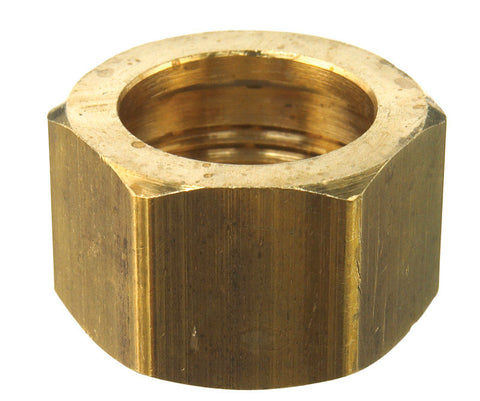JMF Company 5/8 in. Compression X 5/8 in. D Compression Brass Nut (Pack of 5)
