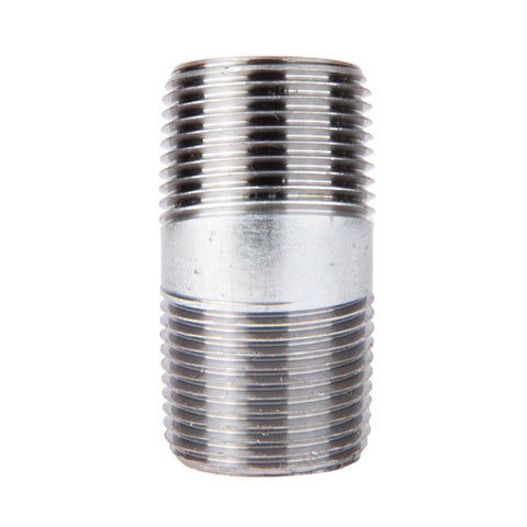 STZ Industries 1/8 in. MIP each X 1/8 in. D MIP Galvanized Steel 2 in. L Nipple (Pack of 5)