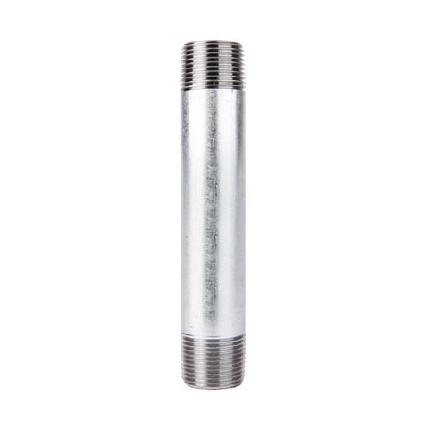 STZ Industries 3/8 in. MIP each X 3/8 in. D MIP Galvanized Steel 5-1/2 in. L Nipple (Pack of 5)