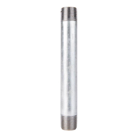 STZ Industries 1/2 in. MIP each X 1/2 in. D MIP Galvanized Steel 6 in. L Nipple (Pack of 5)