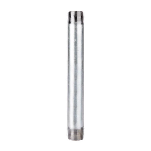 STZ Industries 1-1/2 in. MIP each X 1-1/2 in. D MIP Galvanized Steel 10 in. L Nipple