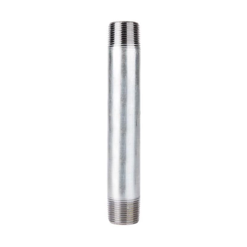 STZ Industries 2 in. MIP each X 2 in. D MIP Galvanized Steel 8 in. L Nipple