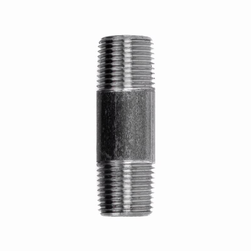 STZ Industries 1/4 in. MIP each X 1/4 in. D MIP Black Steel 2-1/2 in. L Nipple (Pack of 5)