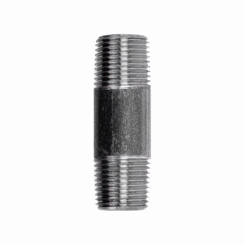 STZ Industries 1/4 in. MIP each X 1/4 in. D MIP Black Steel 2-1/2 in. L Nipple (Pack of 5)