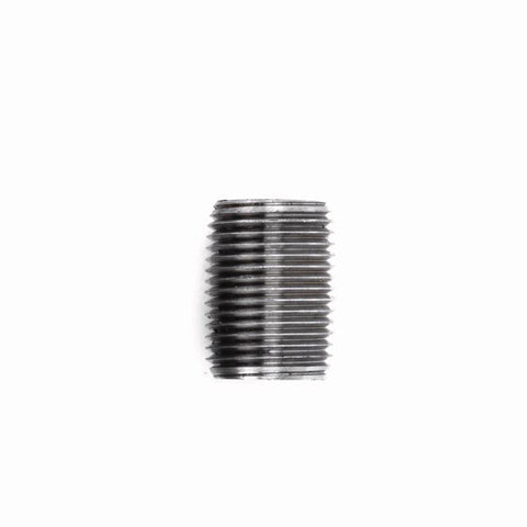 STZ Industries 3/8 in. MIP each X 3/8 in. D MIP Black Steel Close Nipple (Pack of 5)