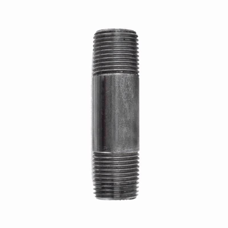 STZ Industries 3/8 in. MIP each X 3/8 in. D MIP Black Steel 3 in. L Nipple (Pack of 5)