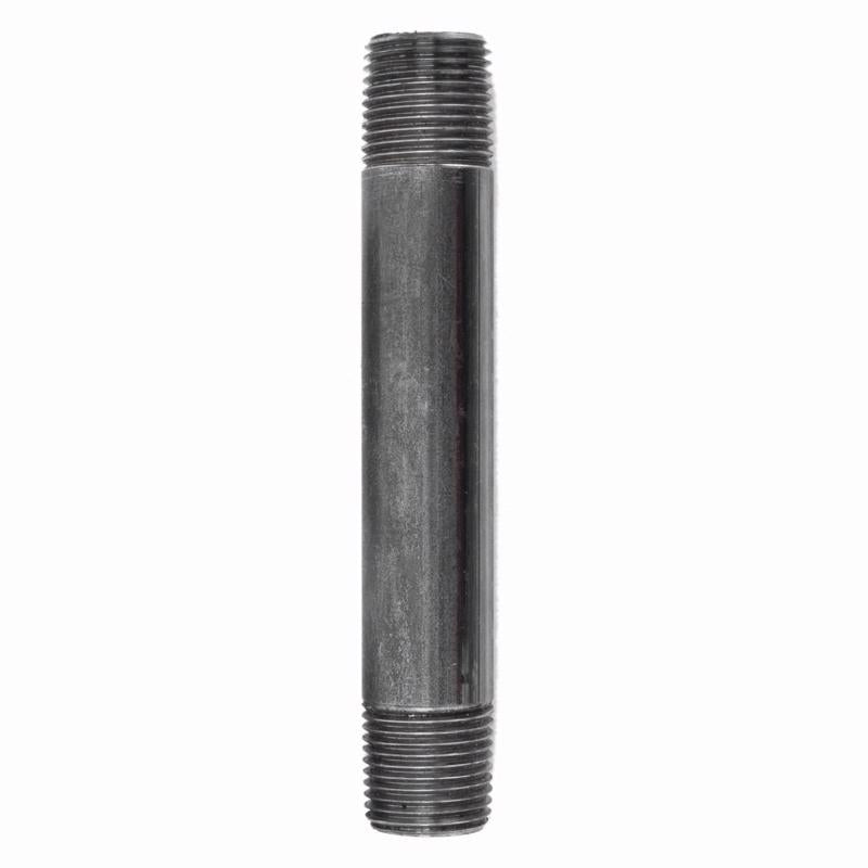 STZ Industries 3/8 in. MIP each X 3/8 in. D MIP Black Steel 5 in. L Nipple (Pack of 5)