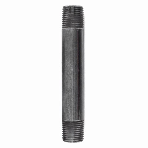 STZ Industries 3/8 in. MIP each X 3/8 in. D MIP Black Steel 5 in. L Nipple (Pack of 5)