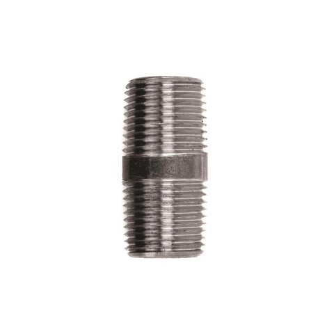 STZ Industries 1/2 in. MIP each X 1/2 in. D MIP Black Steel 1-1/2 in. L Nipple (Pack of 5)