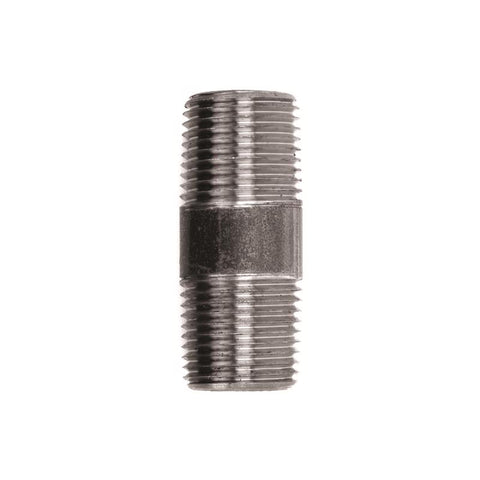 STZ Industries 1/2 in. MIP each X 1/2 in. D MIP Black Steel 2 in. L Nipple (Pack of 5)