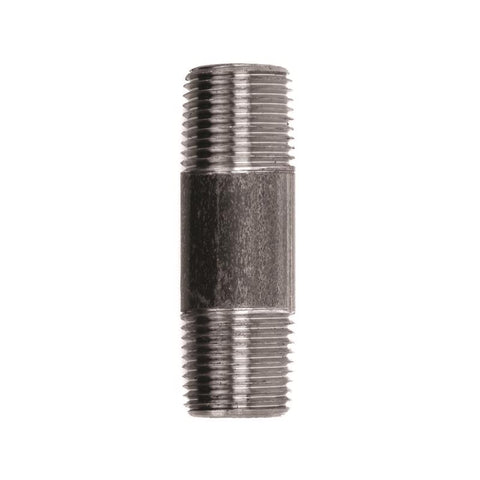 STZ Industries 1/2 in. MIP each X 1/2 in. D MIP Black Steel 2-1/2 in. L Nipple (Pack of 5)