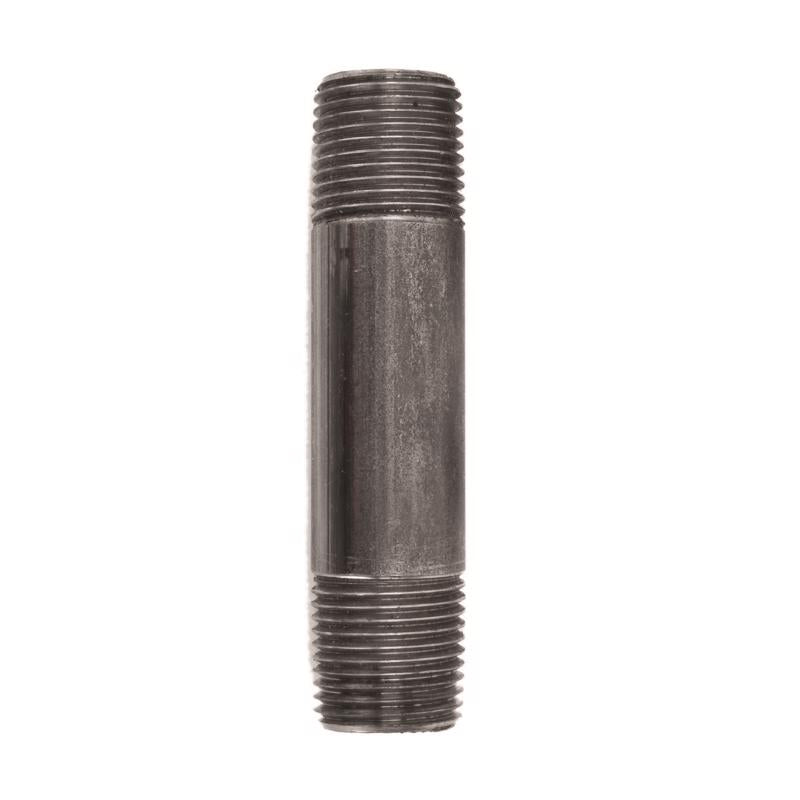 STZ Industries 1/2 in. MIP each X 1/2 in. D MIP Black Steel 3-1/2 in. L Nipple (Pack of 5)
