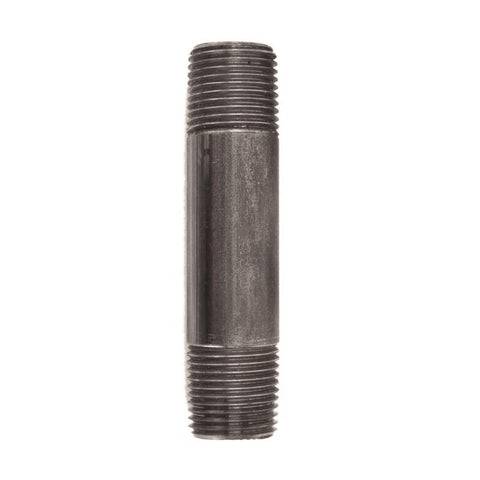STZ Industries 1/2 in. MIP each X 1/2 in. D MIP Black Steel 3-1/2 in. L Nipple (Pack of 5)