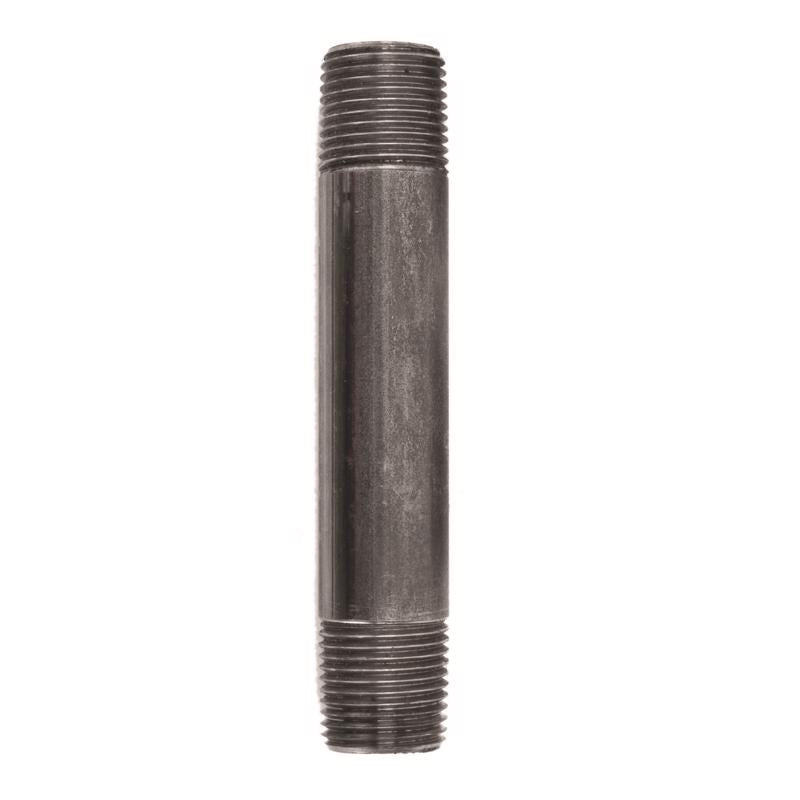 STZ Industries 1/2 in. MIP each X 1/2 in. D MIP Black Steel 4-1/2 in. L Nipple (Pack of 5)