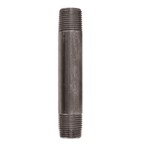 STZ Industries 1/2 in. MIP each X 1/2 in. D MIP Black Steel 4-1/2 in. L Nipple (Pack of 5)