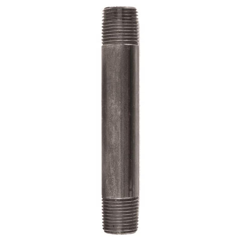 STZ Industries 1/2 in. MIP each X 1/2 in. D MIP Black Steel 5 in. L Nipple (Pack of 5)