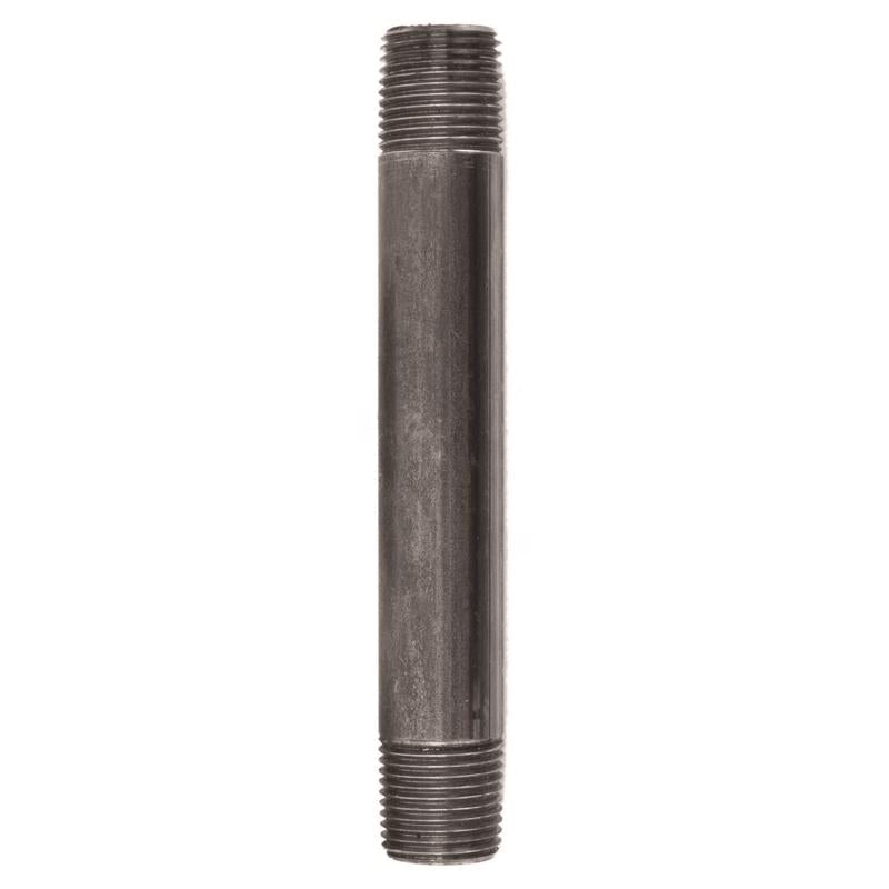 STZ Industries 1/2 in. MIP each X 1/2 in. D MIP Black Steel 5-1/2 in. L Nipple (Pack of 5)