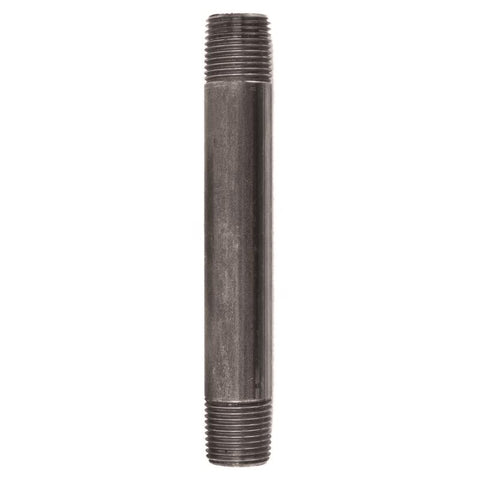STZ Industries 1/2 in. MIP each X 1/2 in. D MIP Black Steel 5-1/2 in. L Nipple (Pack of 5)