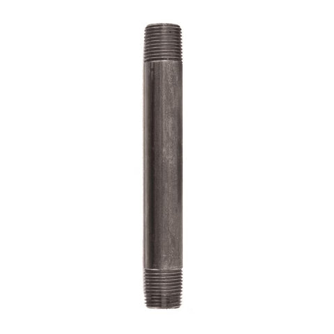 STZ Industries 1/2 in. MIP each X 1/2 in. D MIP Black Steel 6 in. L Nipple (Pack of 5)