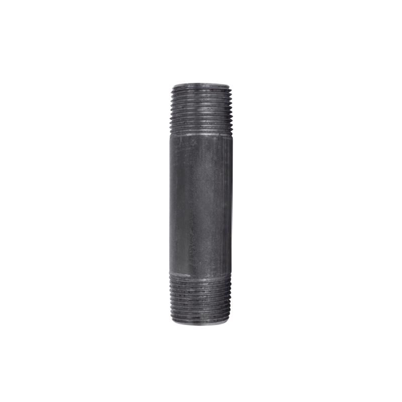STZ Industries 3/4 in. MIP each X 3/4 in. D MIP Black Steel 4 in. L Nipple (Pack of 5)