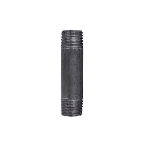 STZ Industries 3/4 in. MIP each X 3/4 in. D MIP Black Steel 4 in. L Nipple (Pack of 5)