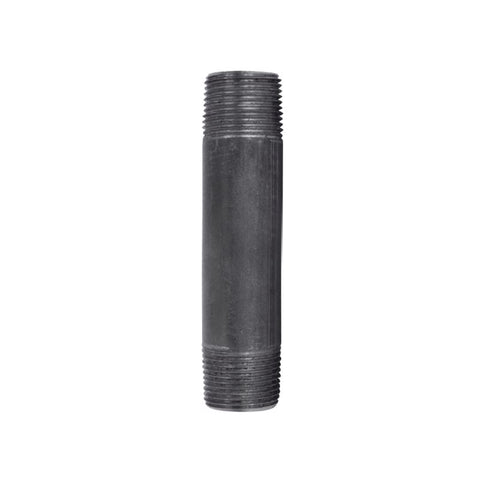 STZ Industries 3/4 in. MIP each X 3/4 in. D MIP Black Steel 4-1/2 in. L Nipple (Pack of 5)