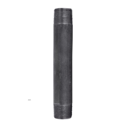 STZ Industries 3/4 in. MIP each X 3/4 in. D MIP Black Steel 6 in. L Nipple (Pack of 5)