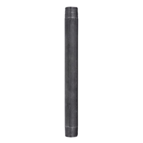 STZ Industries 3/4 in. MIP each X 3/4 in. D MIP Black Steel 10 in. L Nipple
