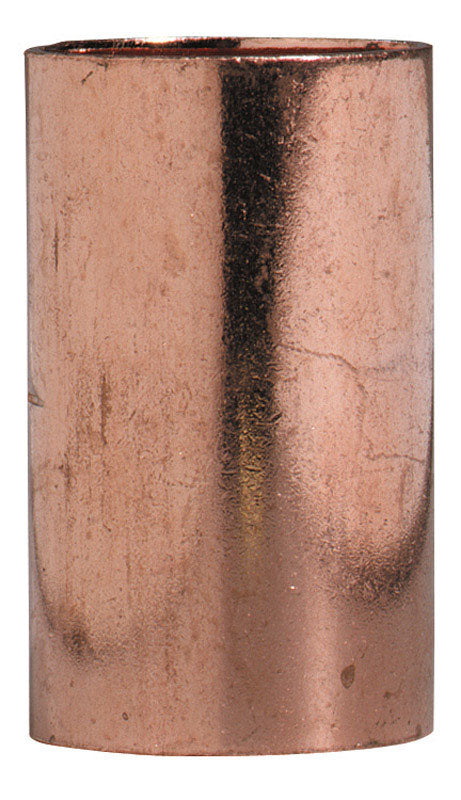 NIBCO 1/2 in. Sweat X 1/2 in. D Sweat Copper Coupling with Stop 1 pk (Pack of 25)