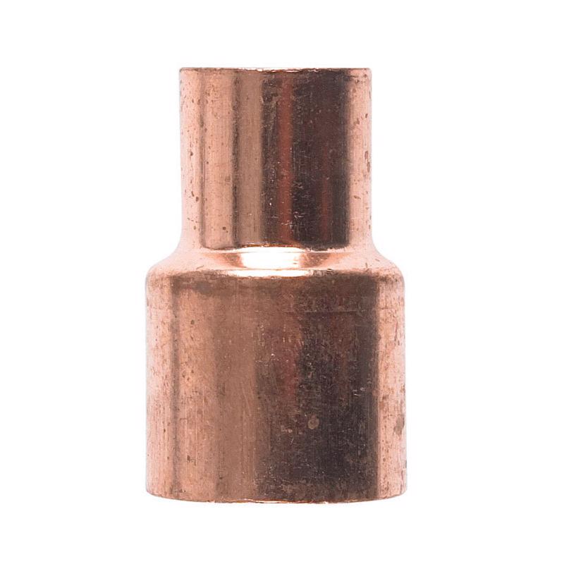 NIBCO 3/4 in. Sweat X 1/2 in. D Sweat Copper Coupling with Stop 1 pk