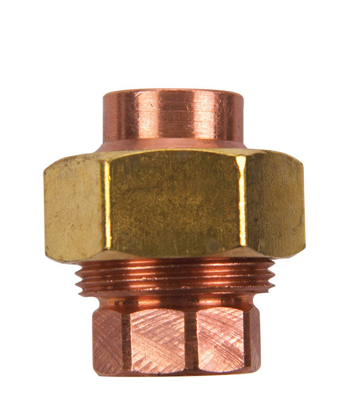Unión de cobre NIBCO de 3/8 pulg. soldable x 3/8 pulg. D, 1 paquete