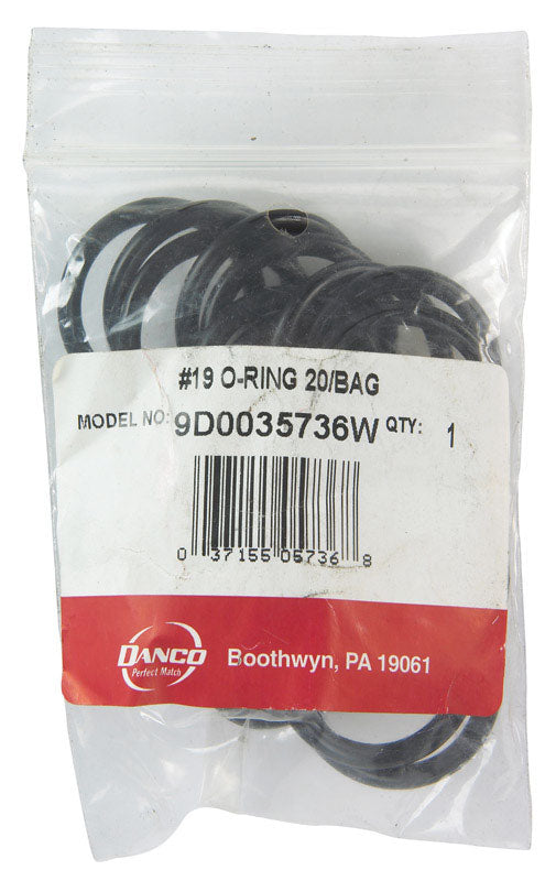Danco 1-1/4 in. D X 1 in. D #19 Rubber O-Ring 1 pk