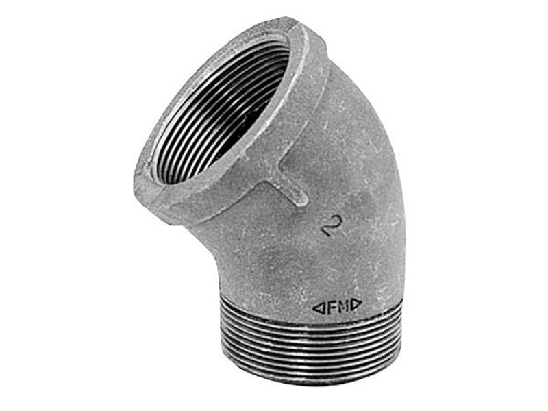 Codo de calle de hierro maleable galvanizado Anvil de 1/2 pulg. FPT X 1/2 pulg. D FPT