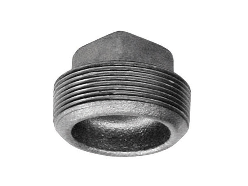 Tapón Anvil de hierro maleable galvanizado MPT de 1-1/4 pulg.