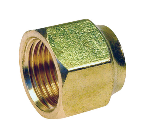 JMF Company 5/8 in. Flare X 3/8 in. D CTS Brass Forged Flare Nut (Pack of 5)