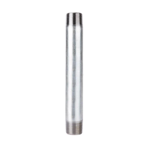 STZ Industries 1-1/4 in. MIP each X 1-1/4 in. D MIP Galvanized Steel 9 in. L Nipple