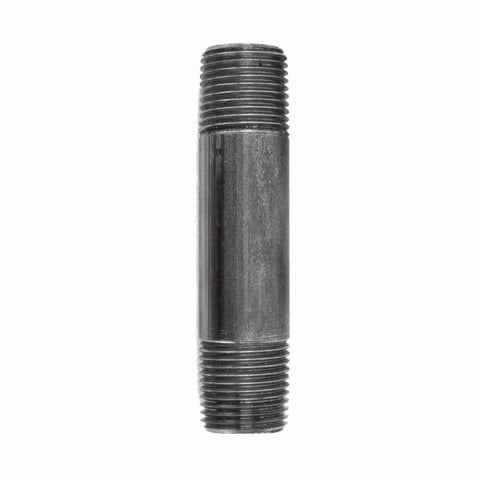 STZ Industries 1/8 in. MIP each X 1/8 in. D MIP Black Steel 3-1/2 in. L Nipple (Pack of 5)