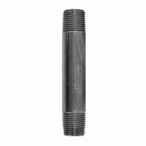 STZ Industries 1/8 in. MIP each X 1/8 in. D MIP Black Steel 4-1/2 in. L Nipple (Pack of 5)