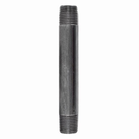 STZ Industries 1/8 in. MIP each X 1/8 in. D MIP Black Steel 5-1/2 in. L Nipple (Pack of 5)