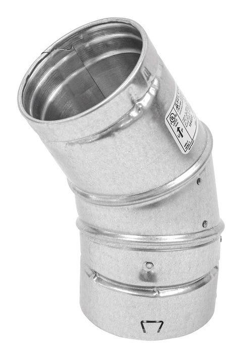 Selkirk 4 in. D X 4 in. D Adjustable 60 deg Aluminum Stove Pipe Elbow (Pack of 2)