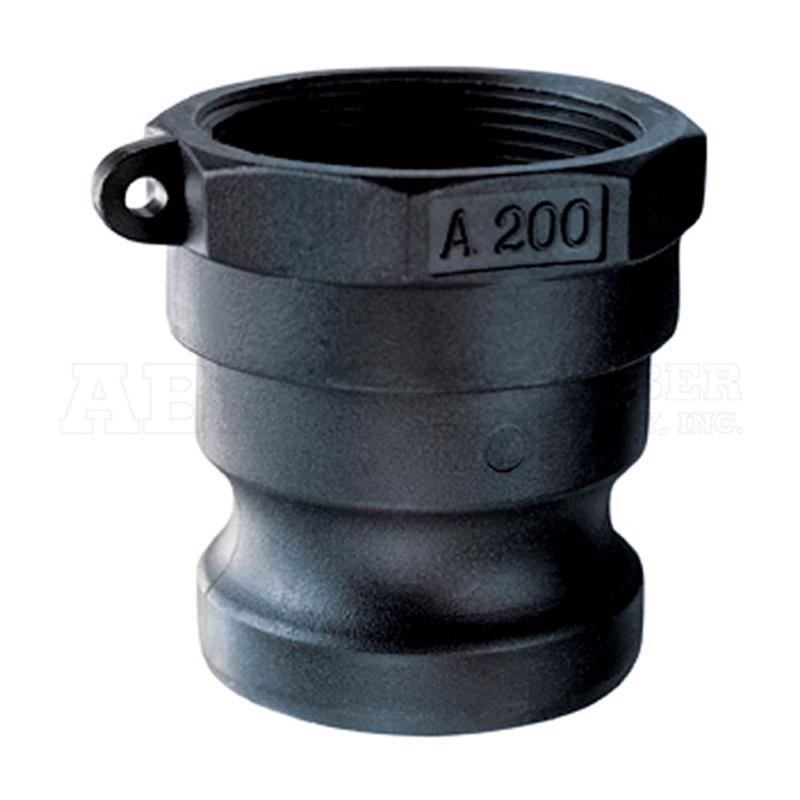 Abbott Rubber Polypropylene 2 in. D X 2 in. D Male Adapter 1 pk