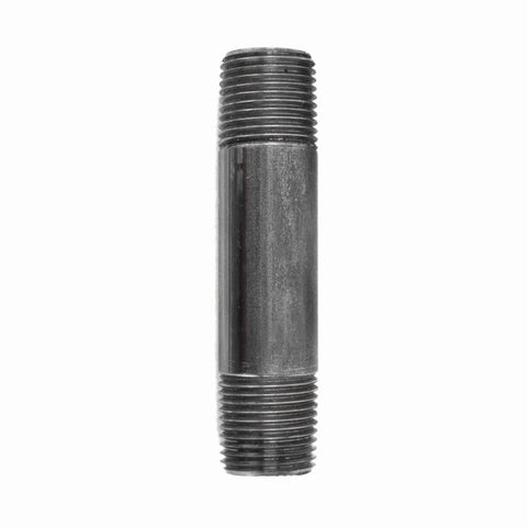 STZ Industries 3/8 in. MIP each X 3/8 in. D MIP Black Steel 3-1/2 in. L Nipple (Pack of 5)
