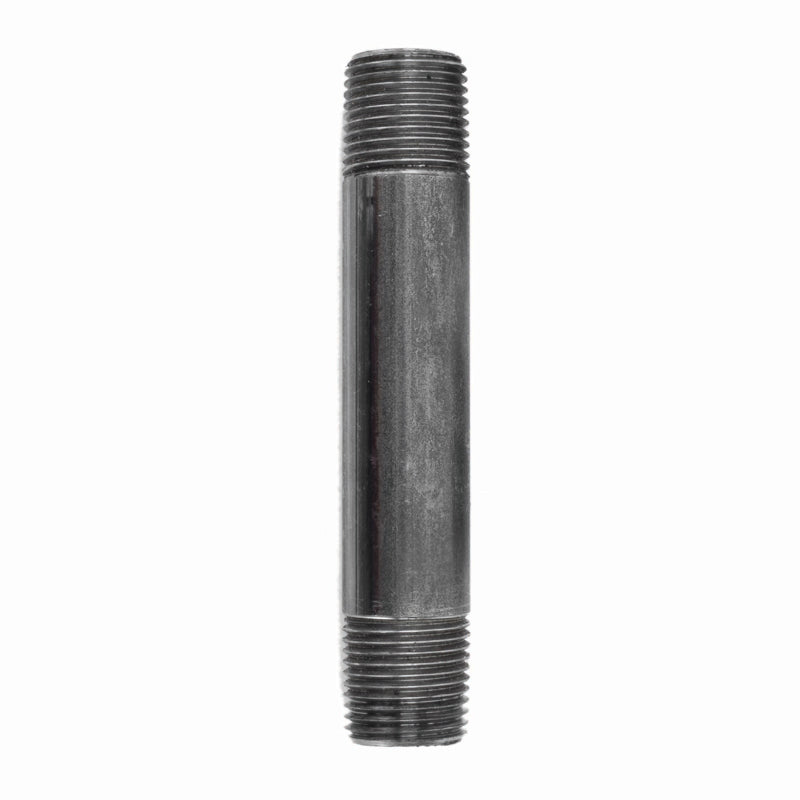 STZ Industries 3/8 in. MIP each X 3/8 in. D MIP Black Steel 4-1/2 in. L Nipple (Pack of 5)