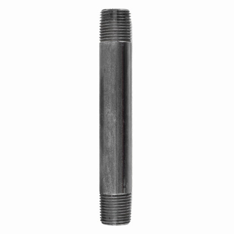 STZ Industries 3/8 in. MIP each X 3/8 in. D MIP Black Steel 5-1/2 in. L Nipple (Pack of 5)