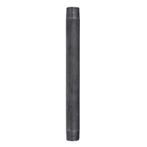 STZ Industries 3/4 in. MIP each X 3/4 in. D MIP Black Steel 9 in. L Nipple